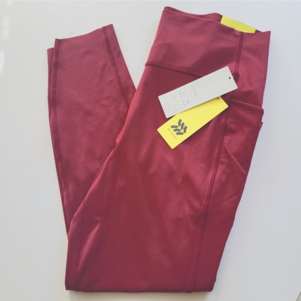 All in Motion Cranberry red Leggings